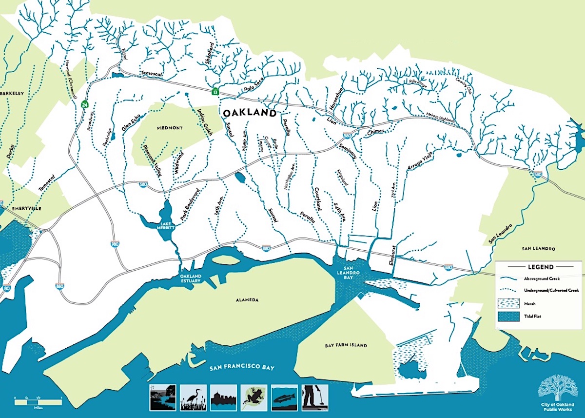 Oakland creeks and watershed